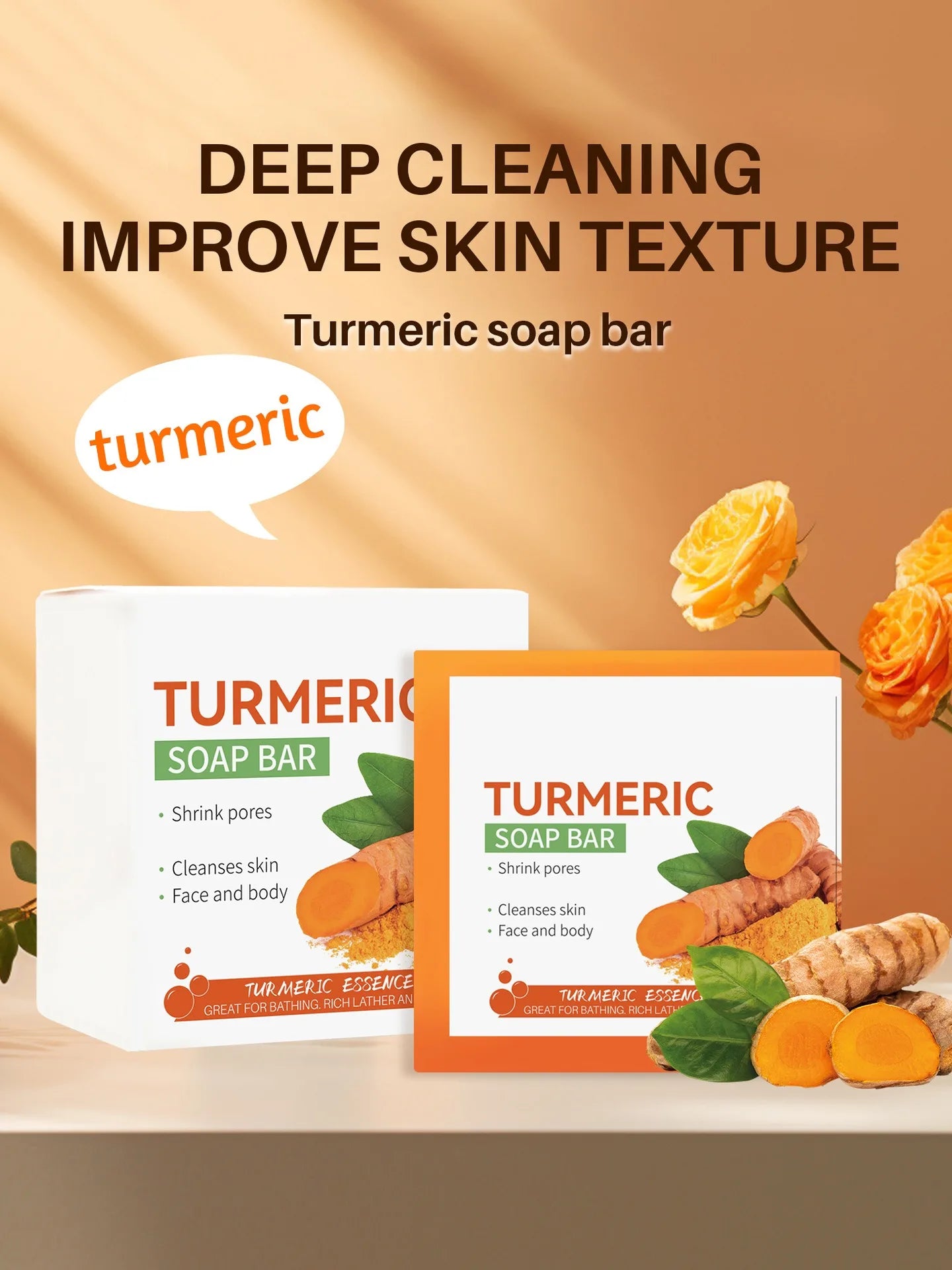 Hand Made Turmeric Soap Body Cleaning