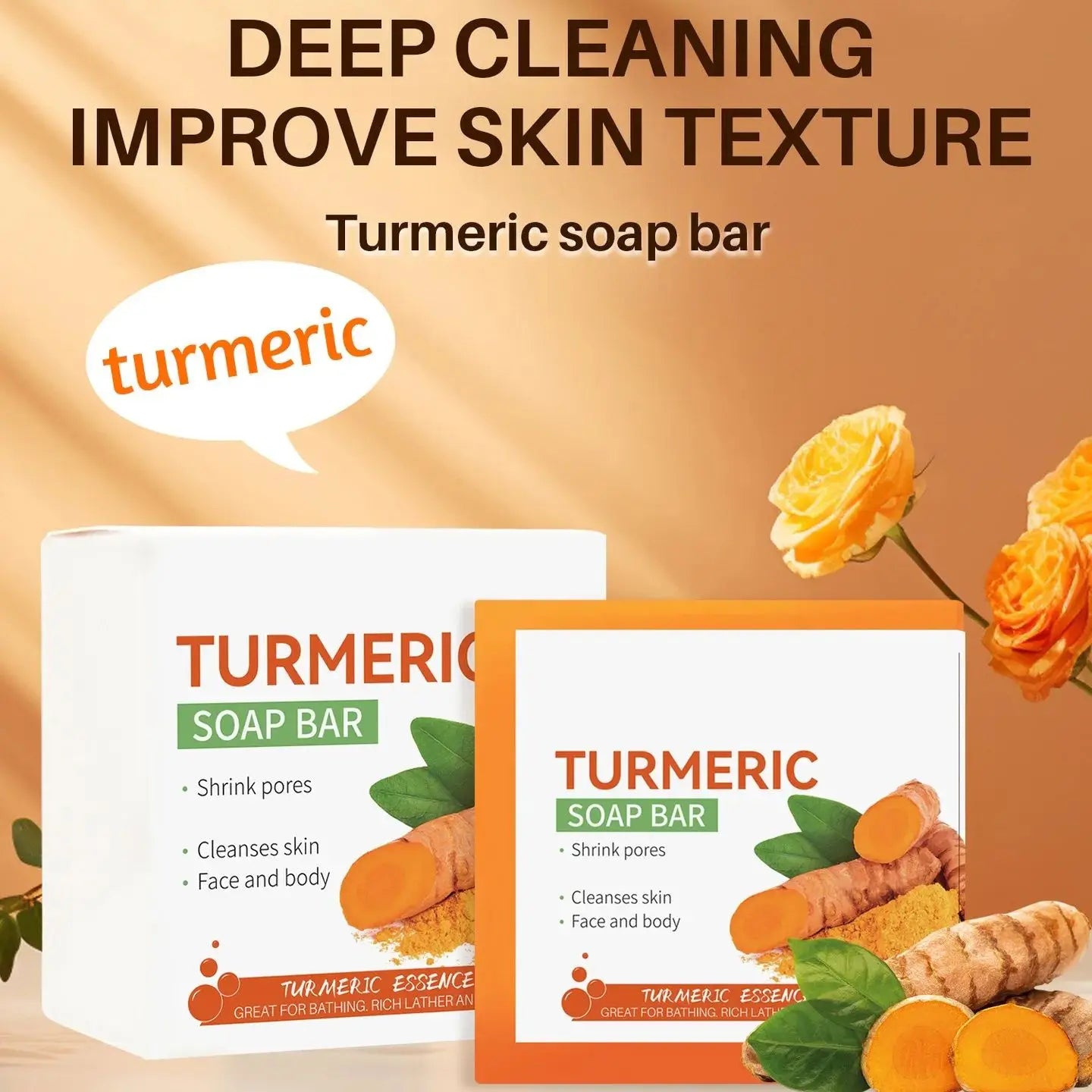 Hand Made Turmeric Soap Body Cleaning